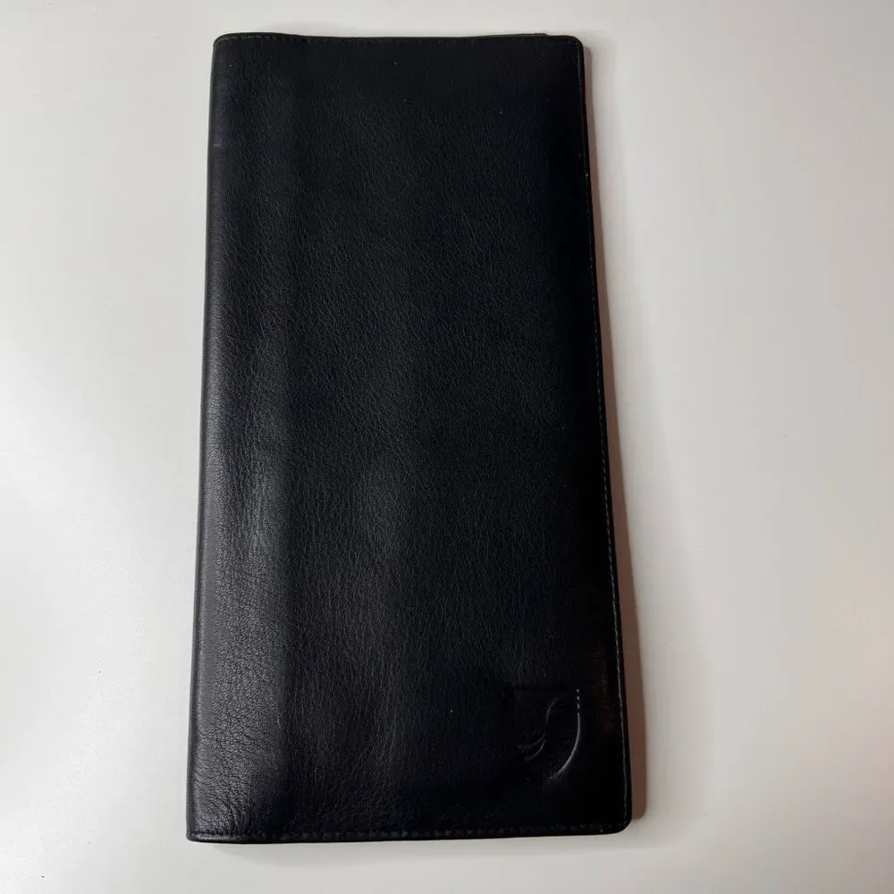 Vintage leather passport and traveling documents holder
